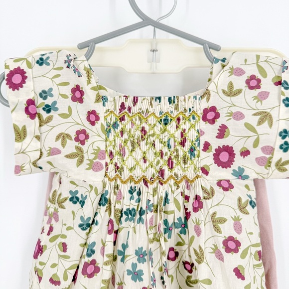 Bonpoint Floral Kids Dress - Multicolor - Picture 2 of 5